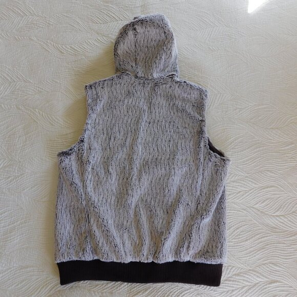 NWOT Patagonia Conejo fleece gorpcore vest Java Brown full zip hood & pockets XL - Picture 9 of 16